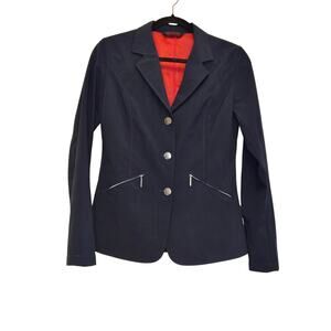 Horseware Ladies Navy Buttoned Competition Softshell Riding Jacket Coat | US 6